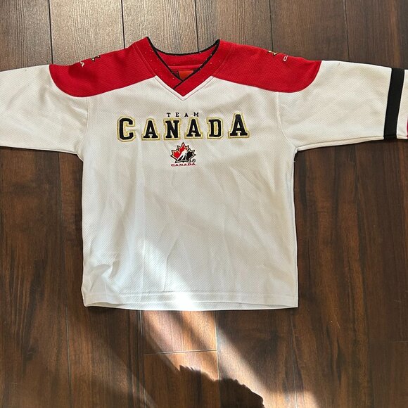 Vintage 90s Nike embroidery Team Canada hockey Jersey-kids - Picture 2 of 8